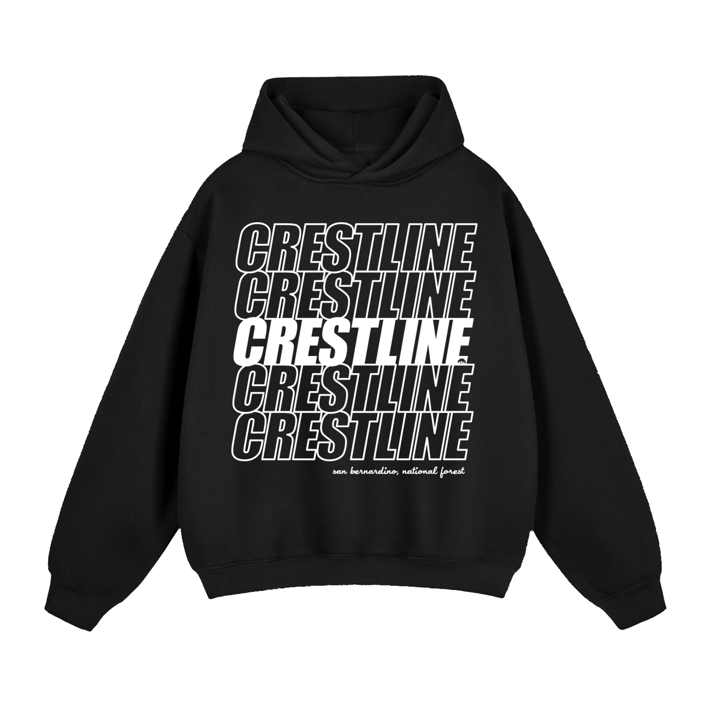 Thank You CL Fleeced Boxy Hoodie Front